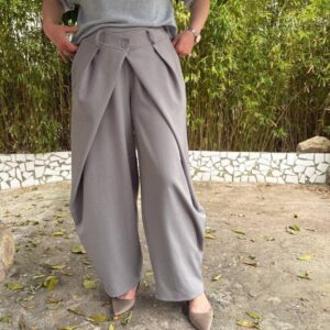 Pantalón ancho gris 🩶 clarito