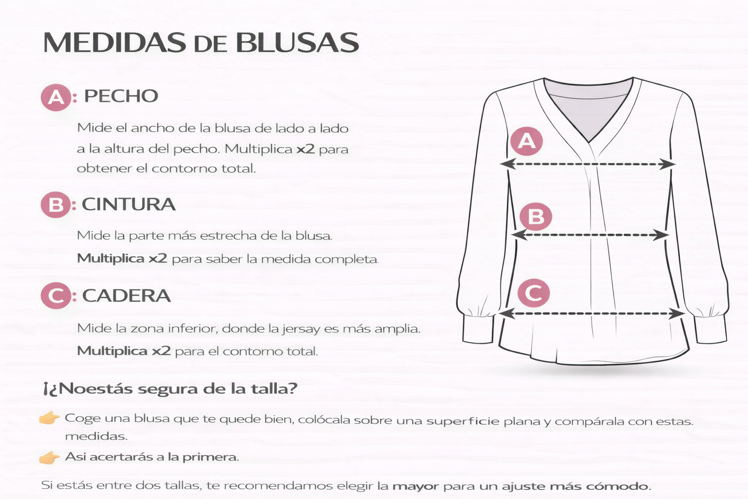 Guía de tallas