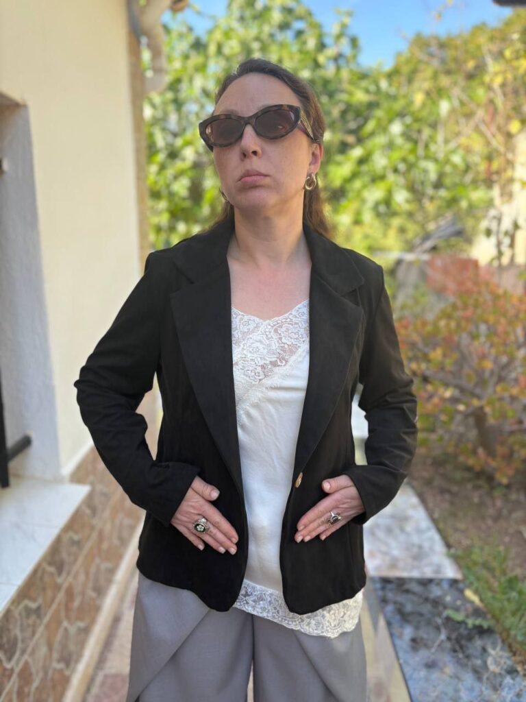 Chaqueta antelina