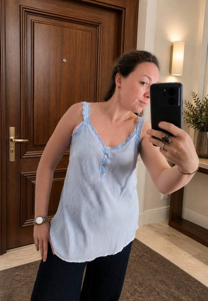 Camiseta de tirantes lencera
