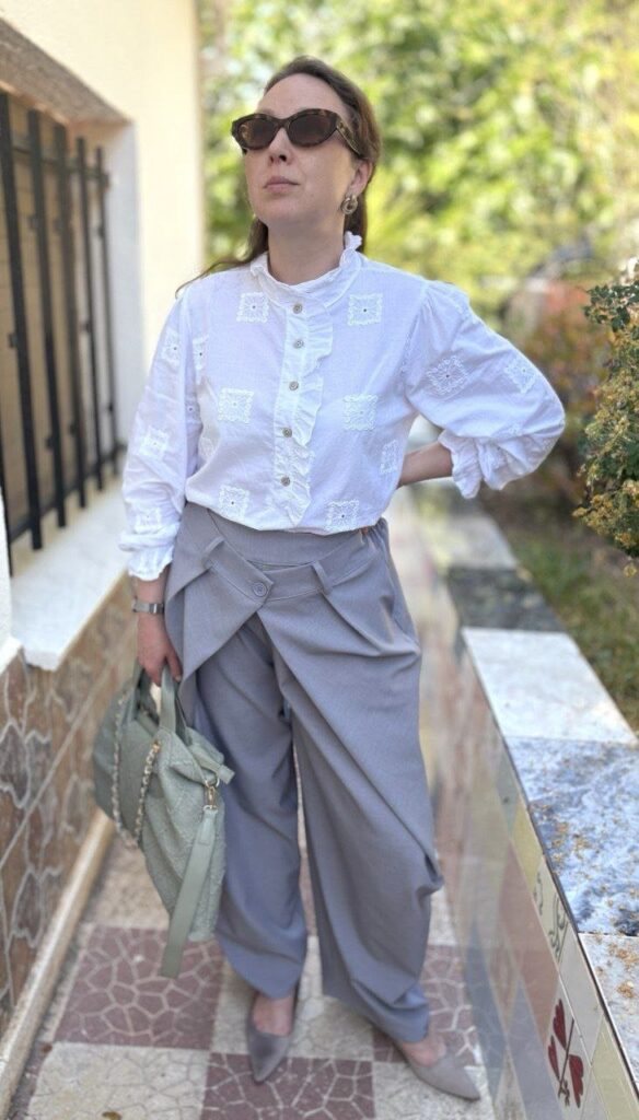 Blusa bordada blanca
