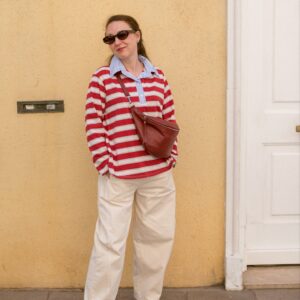 Bolso riñonera de piel auténtica